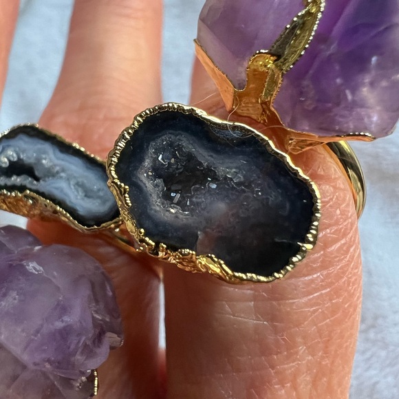 Ascension Amethyst Geode Ring - Picture 11 of 11